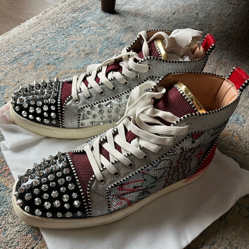 Studded High-Top Sneakers